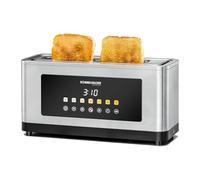 ROMMELSBACHER Tostadora automática TOL 1000, 2 rebanadas, 7 niveles de tostado, función de elevación motorizada, pantalla de cuenta atrás, control táctil, funciones adicionales, accesorio para