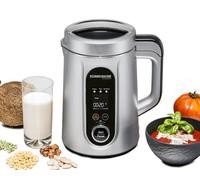 ROMMELSBACHER Veggie SVD 1400 - Preparador para bebidas y sopas, 9 programas, programa de limpieza, recipiente interior de acero inoxidable, capacidad de 1,3 l, campana para puré, cuchillo de filo