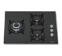 Rommer VG-3 FG Placa de Gas 3 Zonas 60cm Negro