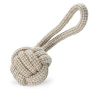 Romneys Bola con cuerda para perros, Juguete de Perro, Pelota con cuerda para juegos de apportspiele - apoya la higiene bucal y el cuidado dental - Diversión para tu perro