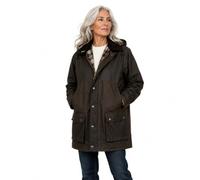 Romneys Chaqueta de cera inglesa forrada - El original | Robusto impermeable y cortavientos | Cálido y forrado como chaqueta de invierno con capucha