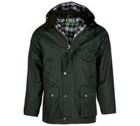 Romneys Chaqueta de cera inglesa forrada - El original | Robusto impermeable y cortavientos | Cálido y forrado como chaqueta de invierno con capucha