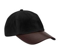 Romney's, Gorra de Cera, 100% Algodón Encerado, Resistente al Viento y al Agua, Unisex Adulto, Negro, Talla Única