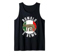Romolo E Remo Símbolo Roma Antigua Roma Italia Viajes Camiseta sin Mangas