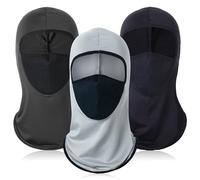 ROMOLY Balaclava - Pasamontañas Moto para Hombres y Mujeres, Pack de 3 Colores Versátiles, Material de Seda de Leche, Actividades al Aire Libre