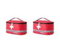 Romon 1 Piezas Bolsa Primeros Auxilios Portátil, Botiquín de Primeros Auxilios Vacio, Impermeable Gran Capacidad Botiquín Médico Vacío, Bolsa Médico de Emergencia para Hogar, Oficina, Airelibre