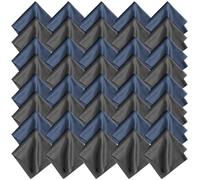 Romon 40 Piezas Gafas Paño de Limpieza,Paños de Limpieza de Microfibra, Reutilizables Paños de Limpieza de para Lentes, Gafas, Pantallas, Tabletas, Anteojos Azul y Gris, 20 * 20cm