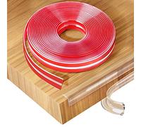 Romon 6 Metros Protectores para Bordes Bebe, Transparente Protector Esquinas Muebles Bebe, Pre-Adhesión PVC Esquineras Protectoras para Mesas y Muebles, Fuerte Protector Borde Mesa