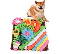 Romon Alfombra Olfativa para Perros - 40x40 cm, Manta Olfativa de Felpa Colorida, Juego Interactivo para Perros, Gatos y Conejos, Antideslizante, Lavable y Plegable, Marrón