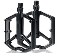 Pedales Bicicleta Montaña, Romon Pedales MTB, Pedales Bicicleta, Aluminio Rodamiento du Sellado, Gran Plataforma Antideslizante Ligeros, 9/16 Pulgadas, para Bicicleta de Carretera MTB E-Bike