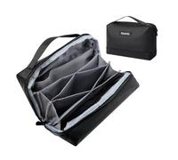 Romon Bolsa Organizador Cables Viaje, Bolsa para Cables Accesorios Organizador De Cable PortáTil Tech Pouch para Tableta, Disco Duro Externo, Cargador, USB, Adaptadores, Tarjetas de Memoria, Negro