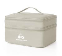 Romon Bolsa Primeros Auxilios Portátil, Botiquín de Primeros Auxilios Vacio, Impermeable Gran Capacidad Botiquín Médico Vacío, Bolsa Médico de Emergencia para Hogar, Oficina, Airelibre