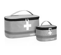 Romon Bolsa Primeros Auxilios Portátil, Botiquín de Primeros Auxilios Vacio, Impermeable Gran Capacidad Botiquín Médico Vacío, Bolsa Médico de Emergencia para Hogar, Oficina, Airelibre(2 piezas)