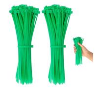 Romon Bridas para Cables 100Piezas, Abrazaderas Plastico Bridas Pequeñas Profesionales, Bridas para Cables Reutilizables, Bridas de Nailon, 21kg de Resistencia a la tracción 200mm x 4,8mm