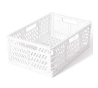 Romon Caja Plegable con asas suaves al tacto, 43 x 29 x 17 cm, Robusta Caja Plegable, plegables de plástico plegables, para la cocina/habitación de los niños/oficina
