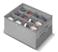 Romon Cajas Para Zapatos, Organizador Zapatos Armario Ahorro Espacio Bin con Tapas Transparentes Apilable Plegable Shoe Zapato Estante del Gabinete Cubby para Armario para Camisas Vaqueros Calcetines