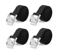 Romon Cinchas de Amarre, 4 Piezas 4M Eslingas con Carraca, Cinchas de Amarre Pequeñas Rapido, Correa de Amarre para Portabicicletas de Motocicleta, Portaequipajes de Coche, Surf, Bicicleta