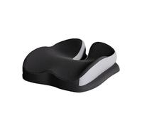 Romon Cojin Antiescaras, Cojín Silla Oficina de Espuma de Memoria Gruesa 10cm, Tela de Malla Respirable Desmontable y Lavable a Máquina, Antideslizante para Oficina y Ruedas & Automóvil, Negro