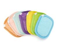 Romon Discos Desmaquillantes Reutilizables, 7 Piezas Lavables Multicolores 10x8 Cm, Suaves para Todo Tipo de Piel, Limpieza Facial
