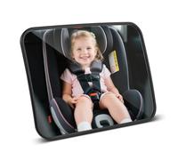 Romon Espejo Coche Bebe, Rotación 360° Irrompible. Correa Ajustable, Vista Clara, Universal, Espejo Para Asiento Trasero