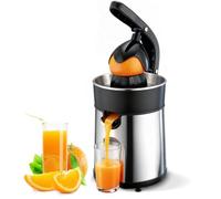 Romon Exprimidor de Naranjas Electrico, 85W Esprimidores de Naranja, 2 Conos, Exprimidores Eléctricos Juicer Machine Extractor de Limón Frutas Jugos Regulador Pulpa, Antigoteo, Fácil Limpieza Sin BPA