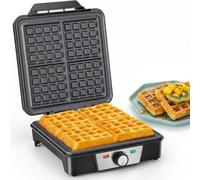 Romon Gofrera, Mini Gofrera para Gofres Eléctricas Waffle Maker pequeños con Revestimiento Antiadherente, 1200 W Waflera Sandwichera Pequeña para Cumpleaños, Fiestas Familiares, Pascua o Navidad