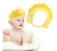 Romon Gorro Ducha Ajustable para Niños y Bebés - Visera Baño con Protección para el Lavado del Cabello, Ojos y Orejas (Amarillo)