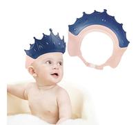 Romon Gorro Ducha Niños, Ajustable Visera Baño Niños, Protección para el Lavado del Cabello para Niño, Protege Los ojos y las orejas para Niños & Bebés (Azul)