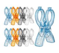 Romon Grandes Pinzas Ropa, Antiviento Duradero, 4 Colori Trasparenti-8Pcs