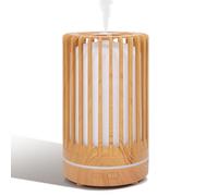 Romon Humidificador, 200ml Diseño de Apariencia de Madera, 7 Colores LED y Función de Apagado Automático, para Hogar y Oficina