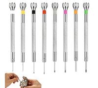 Romon Juego Destornilladores Precisión, 0.6mm-2.0mm 8pcs Kit Relojero Profesional, Destornillador Precision para Reparación de Relojes, Gafas y Electrónica