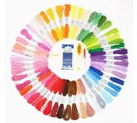 Romon Kit Broderie, Kit Completo De Punto De Cruz Con 50 Colores De Hilo De 6 Hebras De 8M, 2 Aros De Bambú De 4 Y 6 Pulgadas, Herramientas De Bordado Para Principiantes Adultos Y Niños