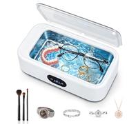 Romon Limpiador Ultrasonidos 640ml, 49khz Con 3 Modos De Tiempo, Dispositivo De Limpieza Para Gafas, Anillos, Dedales Y Monedas De Uso Doméstico