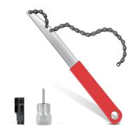 Romon Llave de Cadena para Bicicleta, Remover de Biela, Extractor, Desmontar los Piñones del Cassette de Bicicleta, Látigo de Cadena, Herramienta de Extracción de Cassette, para Cadenas de 8, 9, 10