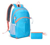 Romon Mochila Plegable Ultraligera, Mochilas de Viaje Backpack de Marcha Bolsas Repelente al Agua Pequeña Ahorra Espacio Gimnasio para Hombre Mujer Camping Excursiones Cortas Senderismo, Azul Claro