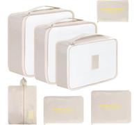 Romon Organizador de Equipaje 7 en 1 Set de Packing Cubes Bolsas Ropa Viaje Para Cosméticos, Ropa Interior,Bolsa Zapatos para Guardar Ropa Mientras Viaja y en Casa