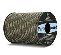 Romon Paracord 550 9 Núcleos 100m - Cuerda de Nylon 4mm Camuflaje Militar | Resistencia 250kg para Aire Libre, Acampada, DIY Manualidades