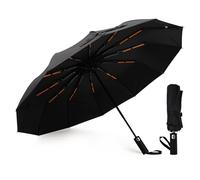 Romon Paraguas Automático, A prueba de Tormentas Protección UV Compacta, Ideal para Viajar, Paraguas de Bolsillo con Accionamiento de un Botó