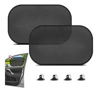 Romon Parasol Coche Lateral, Pack de 2 (50x30cm) con Ventosas, Autoadhesivo Protección UV para Todos los Vehículos, Bloqueo de Rayos UV Nocivos