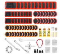 Romon Parches Bici, 89pcs Kit Pinchazos Bicicleta , Kit Parches Bicicleta, Kit de Reparación de Bicicletas, Parches Bicicleta Autoadhesivo Kit