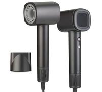 Romon Phon Capelli Ionico 1600W, 200 Millones de Iones, 3 Niveles de Temperatura, 2 Velocidades de Viento, 59 dB Bajo Ruido, con Boquilla, Ligero para Hogar y Viaje, Negro
