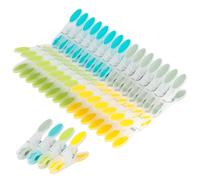 Romon Pinzas para Ropa, 30 Pinzas de Plástico Resistentes Antideslizantes para Toallas de Playa, Pinzas Antiviento Coloridas Que No Dejan Marcas para Toallas Ropa Interior Bragas Calcetines