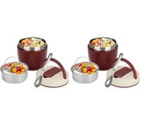 Romon Termo para Comida 800 ml, Recipiente Térmico Fiambrera Termica para Comida, Calentador Alimentos Portatil Frasco Acero Inoxidable Contenedor Térmico con Cuchara Plegable para Adultos Niños