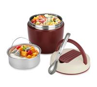 Romon Termo para Comida 800 ml, Recipiente Térmico Fiambrera Termica para Comida, Calentador Alimentos Portatil Frasco Acero Inoxidable Contenedor Térmico con Cuchara Plegable para Adultos Niños