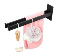 Romon Toalleros de Baño Sin Taladro, Toallero Adhesivo Baño de Acero Inoxidable Puede Llevar 5 KG, 39CM, de Dos Brazos Autoadhesiva Invitado Toallero de Montaje en Pared para Baño Cocina