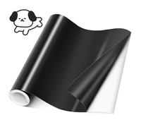Romon Vinilo Adhesivo Negro, 30.5 x 244cm - Vinilo Permanente para Muebles, Decoración del Hogar