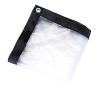 ROMOZ Lona Transparente con Ojales, Lona Impermeable Transparente, Lona Protectora Multifuncional, toldo Plegable Duradero Resistente al desgarro, protección contra la Lluvia 1x3M
