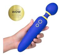 ROMP Flip Massager Wand Dispositivo de masaje inalámbrico compacto Potente Mujer personal 6 velocidades 4 modos de vibración Cuello Cuello Espalda 100% impermeable