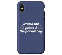 Rompe el ajo y el patriarcado Meme Divertido Feminista Cocinero Carcasa para iPhone X/XS