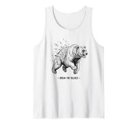 Rompe el silencio oso geométrico roto patrón símbolo Camiseta sin Mangas